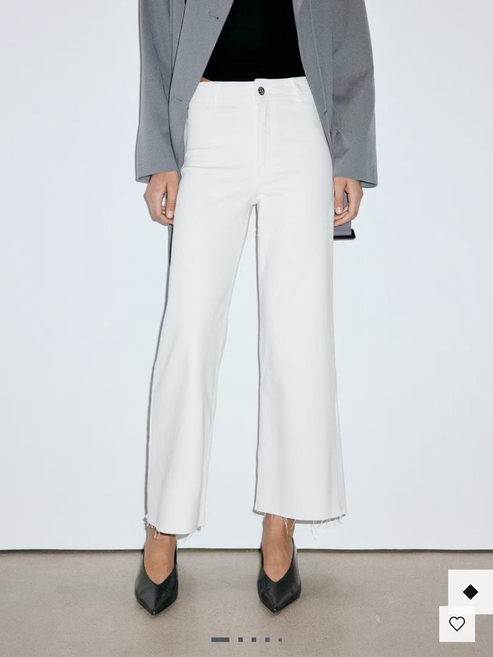 Mango CATHERIN CULOTTE HIGH-RISE JEANS